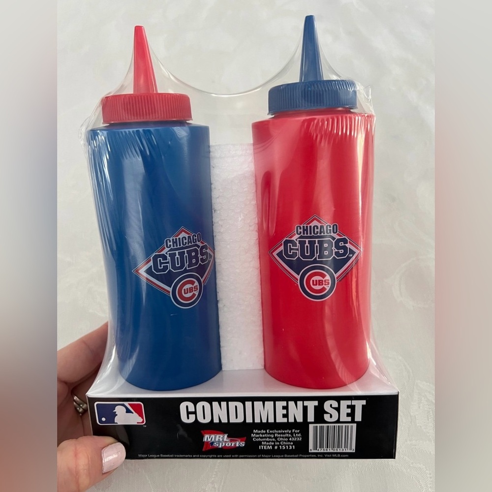 Chicago Cubs MLB Condiment Set Tail Gate Party